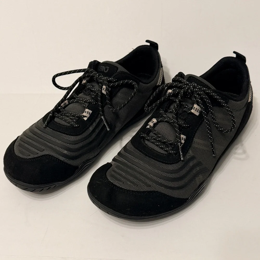 Xero 360 Training Shoes Black Gray Barefoot Minimalist Womens 10.5